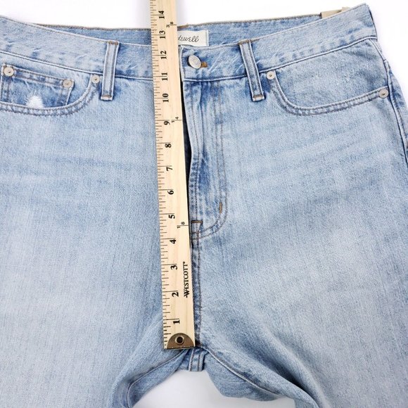 Women's Madewell Perfect Summer Jean Size 32x27 Light Wash 5 Pocket Jeans - Picture 4 of 6